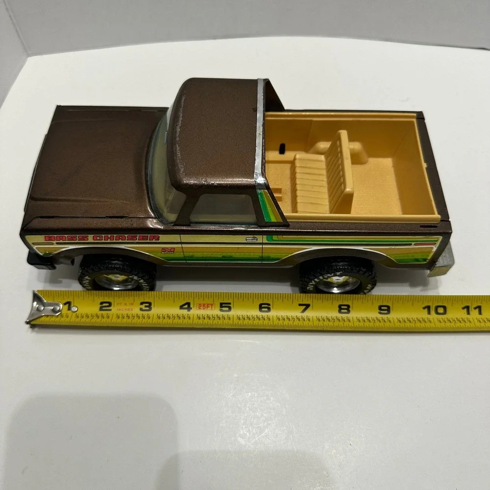 VTG Nylint Bass Chaser Ford Pickup Truck Pressed Steel Missing Camper Shell USA
